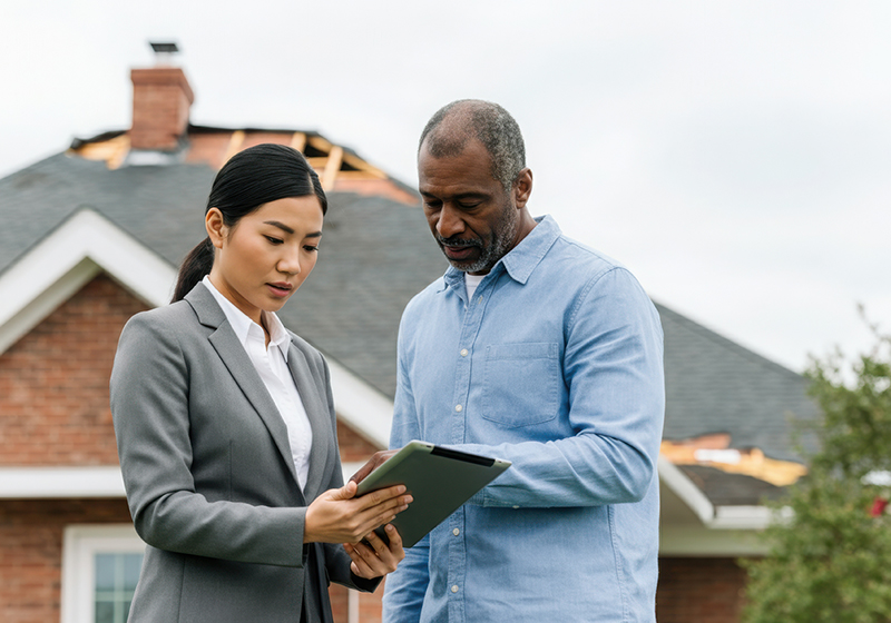 PTAC-AboutUs-1 Inspector showing inspection results to homeowner